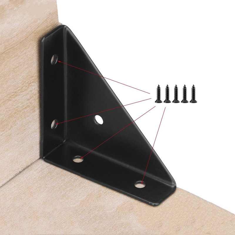 4 supports d'angle trapézoïdaux