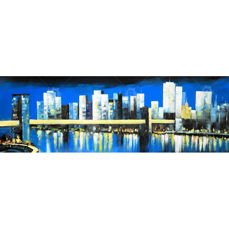 «Skyline Of Lower Manhattan» sur toile
