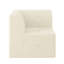 Canapé modulaire en forme de L en beige, minimaliste - canapé-lit confortable avec assise spacieuse, aucun lit beige à assemblage requis, conception modulaire, sièges