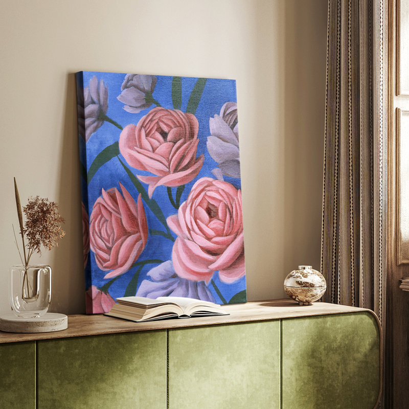 «Layered Petals I» - galerie sur mesure Cavas, H 27 po x l 18 po