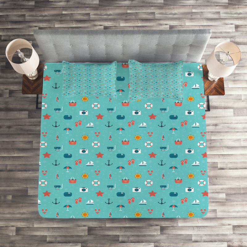 Coastal Polyester Coverlet