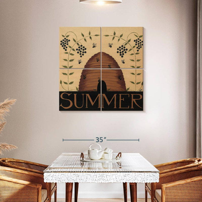Abeilles d'été Brampt, H 38 po x l 38 po