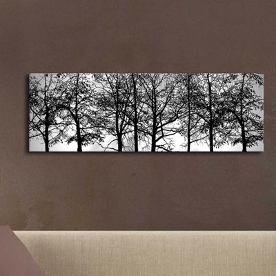 Superbe peinture sur toile lumineuse à DEL, 11,8 po x 35,4 po | Toile 100% suède avec cadre 100% bois (épaisseur: 1,2 po) | À piles (1 x 9 V, non incluse) | Parfait pour la décoration intérieure et l'ambiance