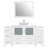  60" Single Bathroom Vanity Set with Mirror-27042755