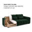 3 Seater Sofa Bed with Cushions-1339099603
