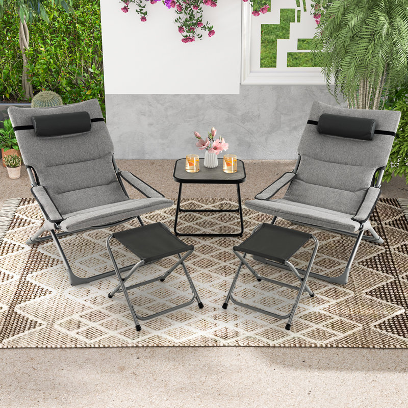 Brinlea 2 - Person Patio Dining Set with Square Table