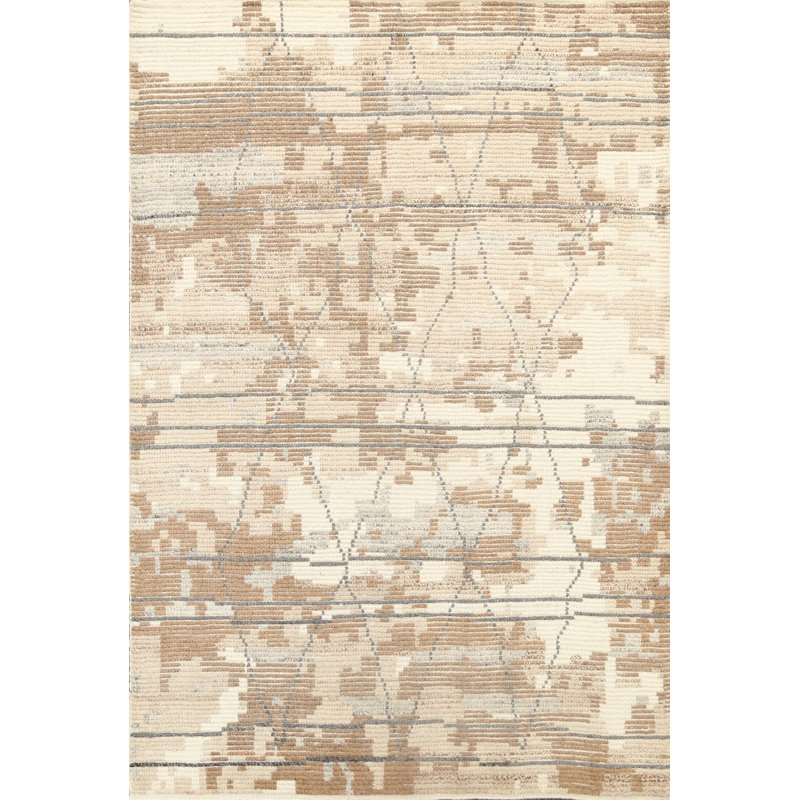 One-of-a-Kind 5'5" X 7'7" Wool Area Rug in Beige