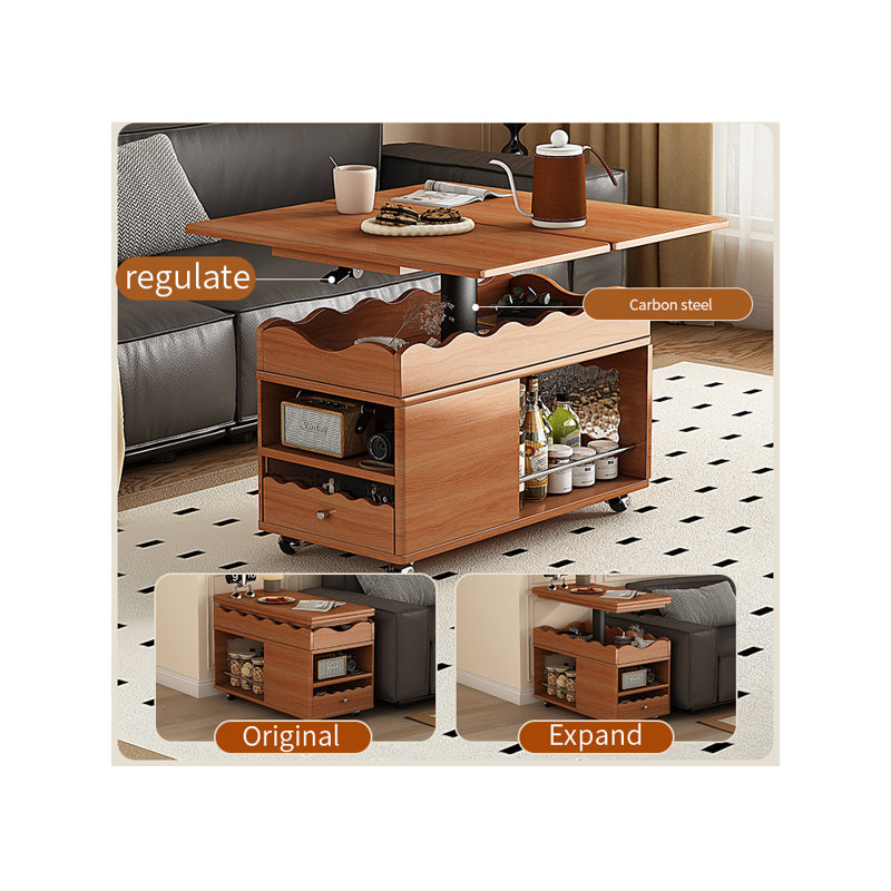 Table basse de style français, Brun foncé