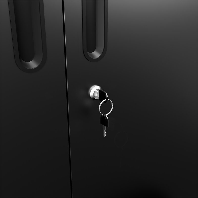Armoire de rangement en métal avec portes verrouillables Rolling