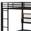 Metal Bunk Bed With Storage Cabinets And LED