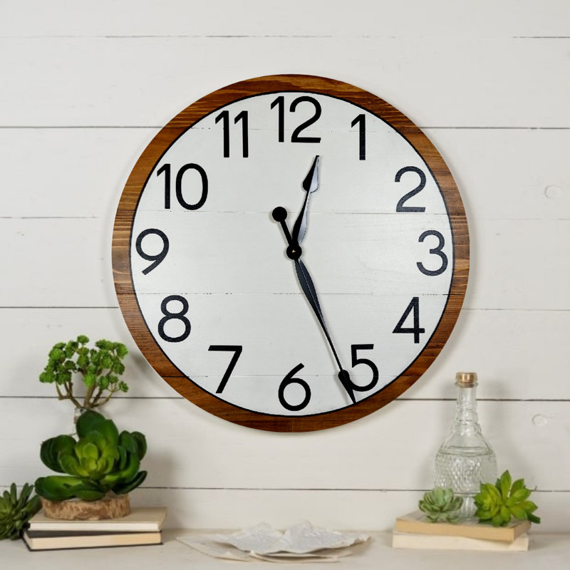 Regni Wood Wall Clock, Small