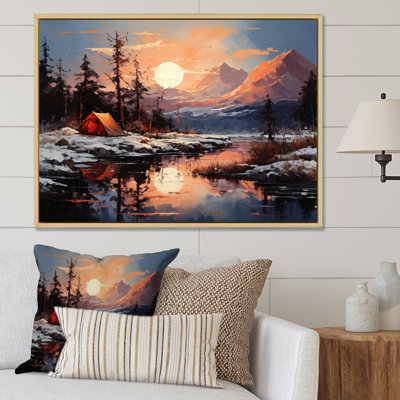 «Campingtravel Winters Whisper IV», reproduction sur toile