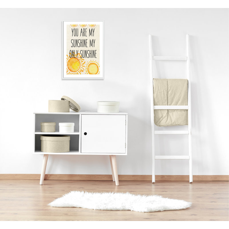 Adhésif décoratif soleil A, H 34,5 po x l 24,5 po x P 1,18 po, Encadré de boîte blanc