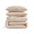 DKNY Pure Ribbed Jersey Duvet Set Oatmeal-111702141