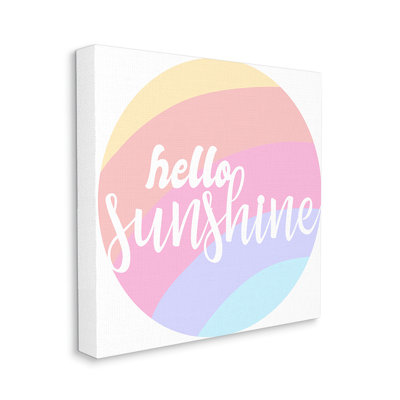 «Hello Sunshine Expression» par Daphne Polselli, impression circulaire