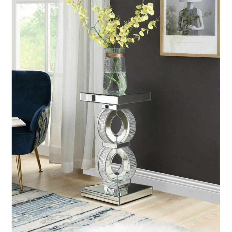 Table d'appoint, faux diamants carrés