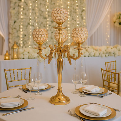Crystal Tabletop Candelabra