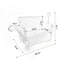 Chariot pliant 3 en 1 avec banquette et plateau de table rabattable à l'arrière, capacité de 500 lb, roues tout-terrain pour une utilisation polyvalente-124641920