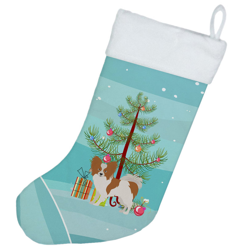Chaussette de noël joyeux de noël, Papillon brun