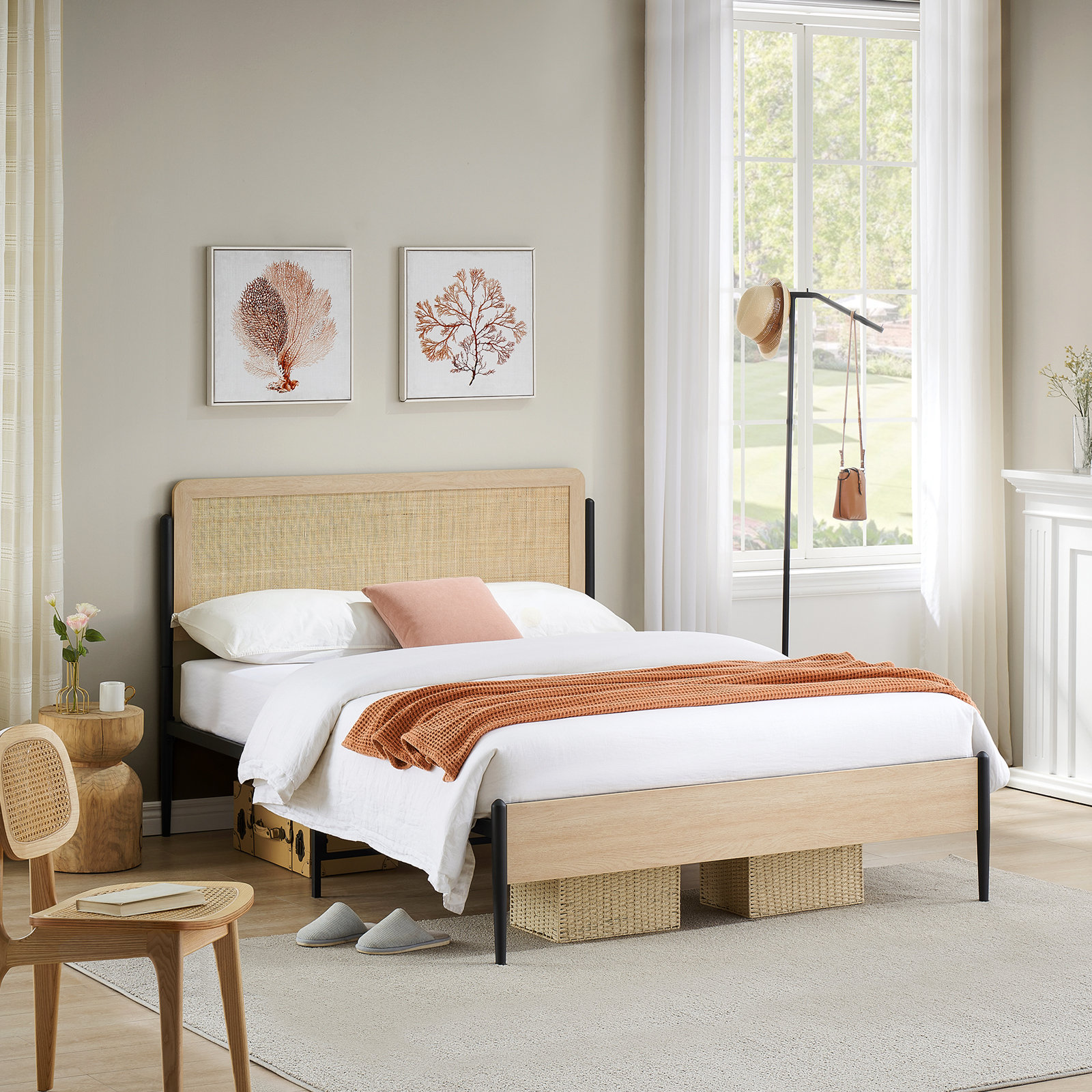 Bay Isle Home™ Alexandia Rattan Platform Bed & Reviews - Wayfair Canada