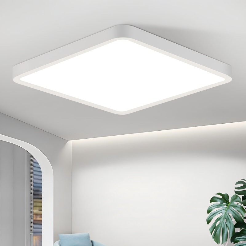 Dantasia Plastic LED Flush Mount, Matt White