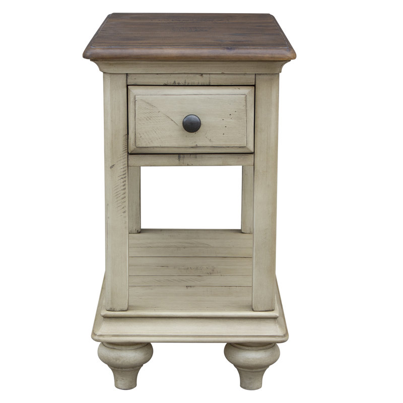 Heckson Solid Wood End Table