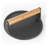 Commercial Chef 7" Cast Iron Round Grill Press with Wood Handle
