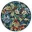 Tapis floral rond en coton antidérapant-1398546255