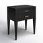 Kai Black 2 Drawer Nightstand-233068878