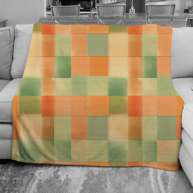 Checkered Throw Blanket, Twin