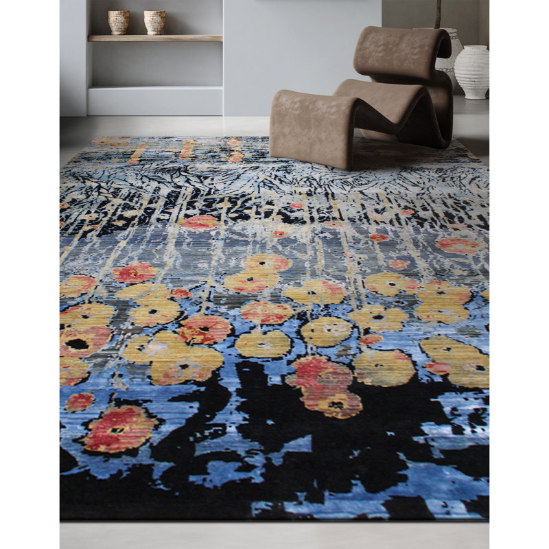 Floral Area Rug, Rectangle 10' x 14'