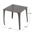 Outdoor Cast Aluminum Side Table With Intricate Grillwork Top And Lightweight Sturdy Design For Patio Or Poolside Use.