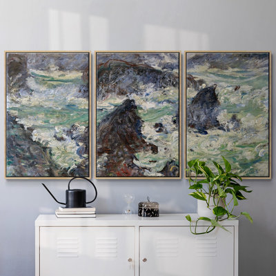" Storm On The Cote De Belle " 3 - Pieces