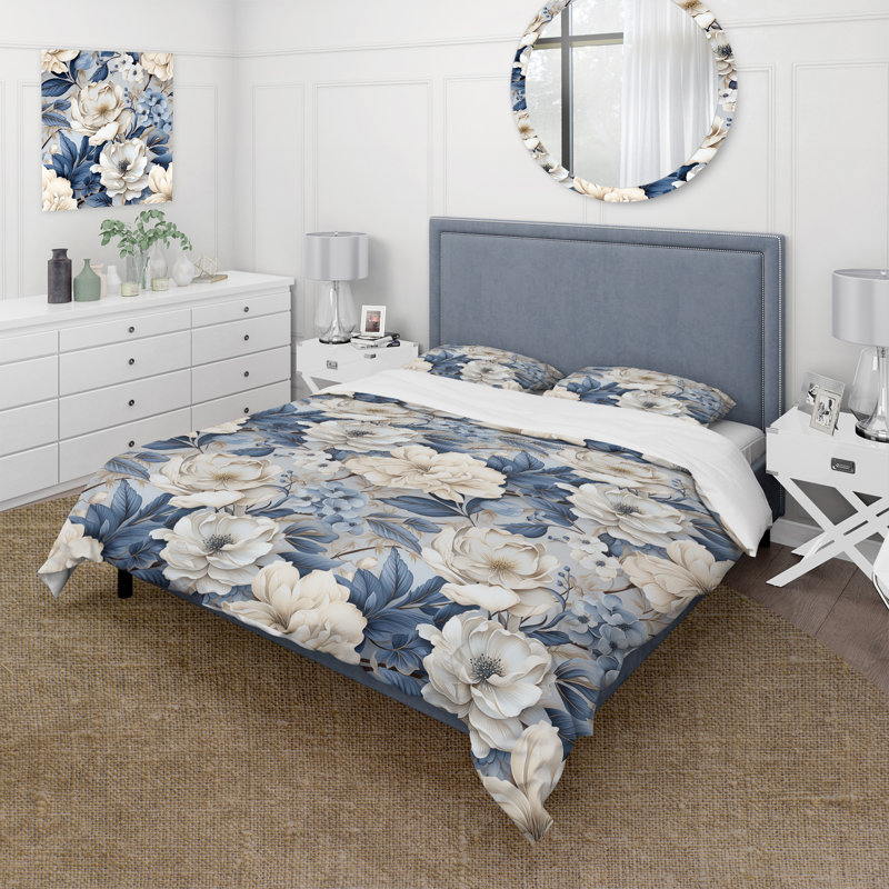 Literie Ethereal Shadows Moody I Bedding, Housse de couette pour très grand lit et 2 très