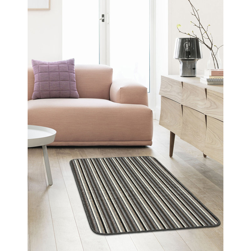 Navin Kitchen Mat, Silver, Rectangle 67 x 100cm