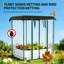 Lit de jardin surélevé galvanisé 4 x 3 x 5 pi avec système d'auto-arrosage et housse en filet pour jardin de patio