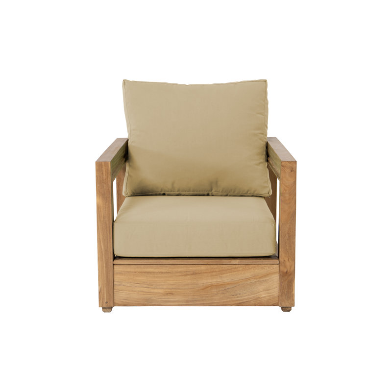 Chatsworth 7 Piece Love Seat Group With 36" Chat Table, Wheat Sunbrella®
