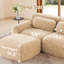 Canapé 2 places en tissu moelleux moelleux avec 1 repose-pieds-1481068044