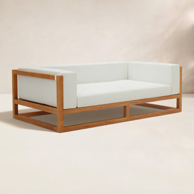 Newbury 72" Teak Patio Sofa