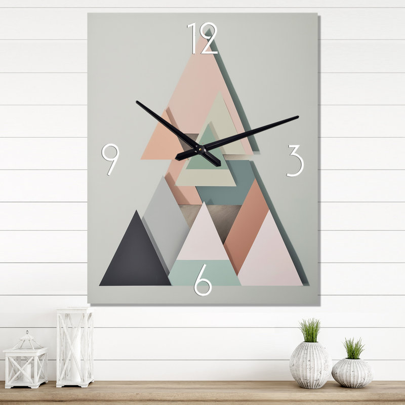 Horloge murale géométrique, H 32 po x l 24 po x P 1 po