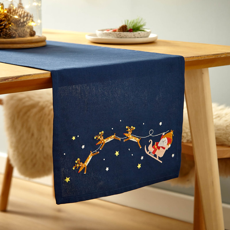 Santa's Christmas Wonderland 100% Cotton Runner