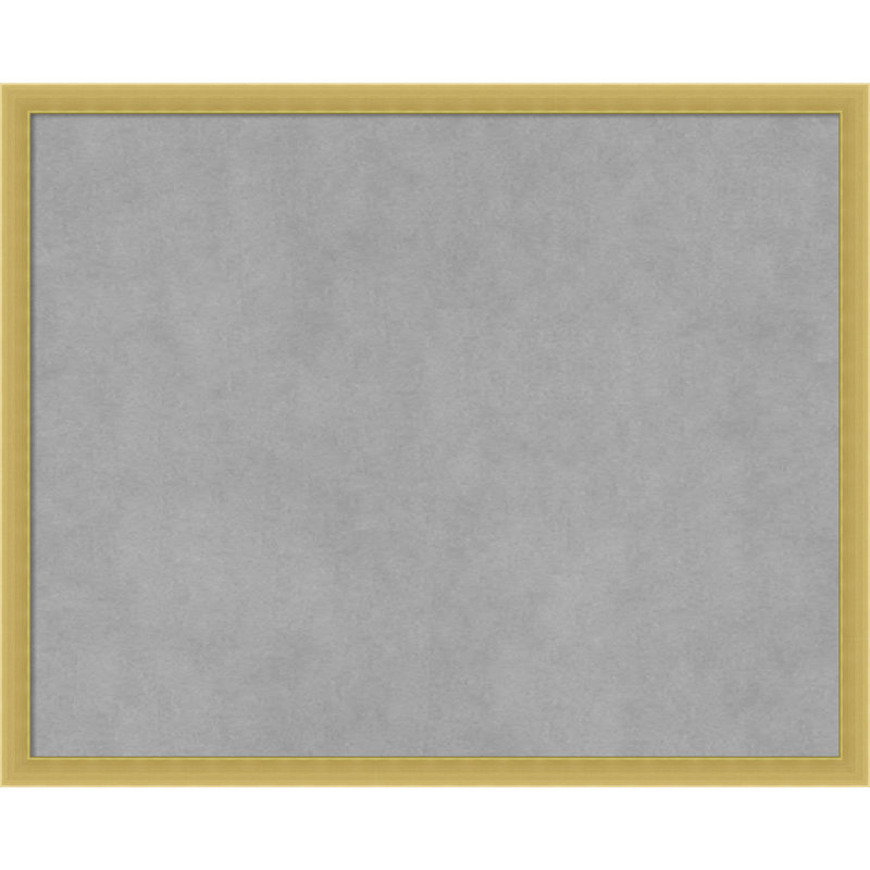 Tableau magnétique à cadre doré poli Svelte, H 17 po x l 21 po