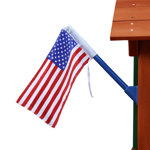 Wachapreague Double Sided 15'' H x 12'' W Nylon Independence Day Flag Set