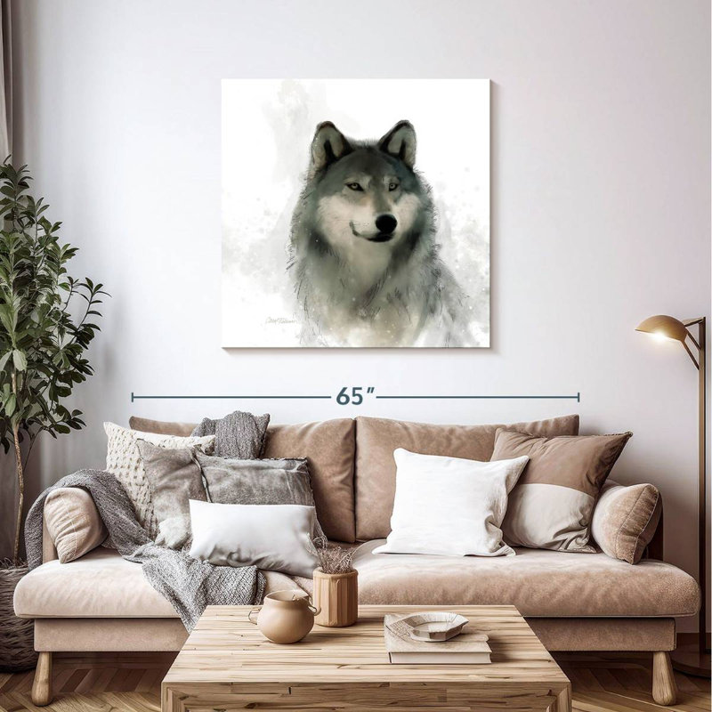 Crowle Rainsoft Wolf, 39" H x 39" W
