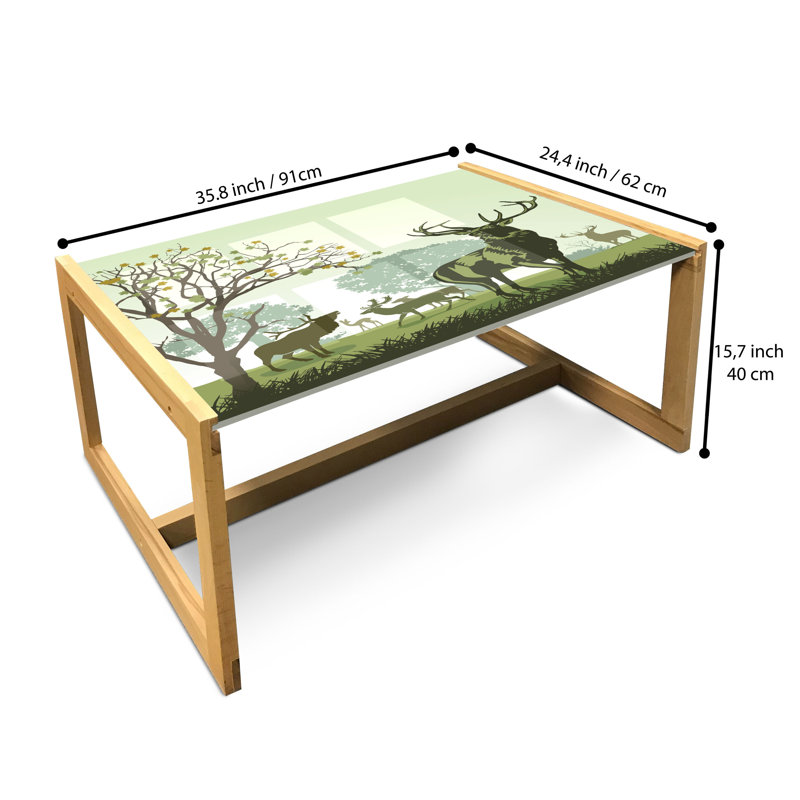 Table basse East Urban Home Antler, H 24,4 po x L 35,83 po x P 15,75 po