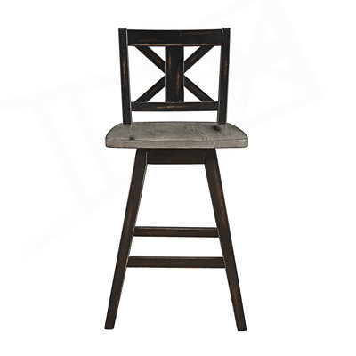 Ensemble de 2 chaises à hauteur de comptoir, chaise pivotante à 360 degrés