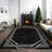 Monaco Series Abrstract Black/Gray Area Rug-1018733730