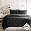Ensemble d'édredon en duvet synthétique réversible pour lit simple Scotchgard-121108296-121108294
