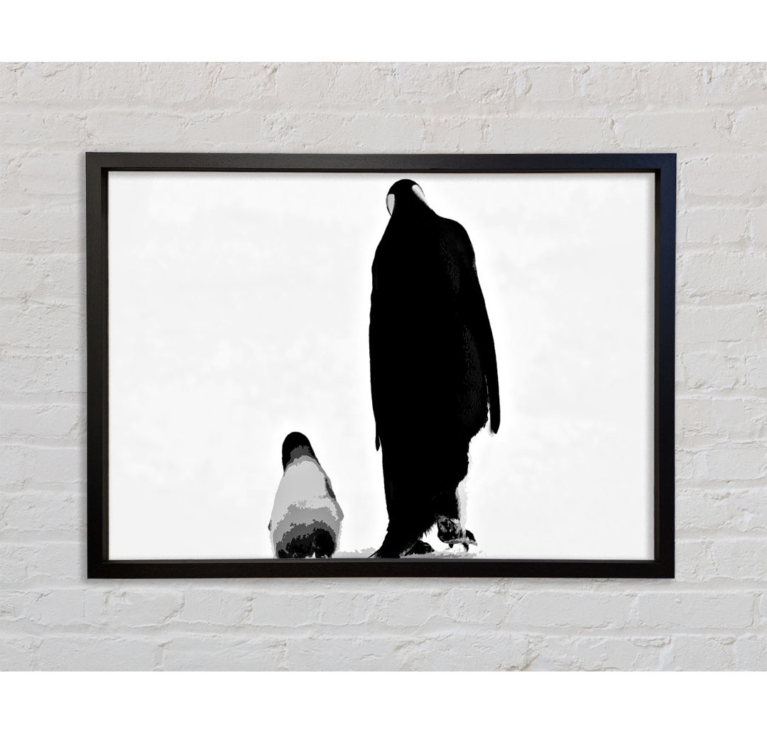 Pinguin - Einzelner Bilderrahmen Kunstdrucke auf Leinwand