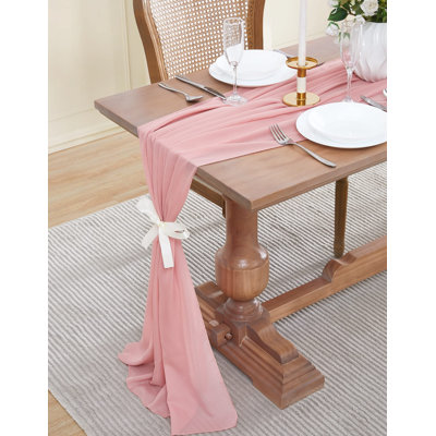 Cheatom Solid Wedding Table Runner